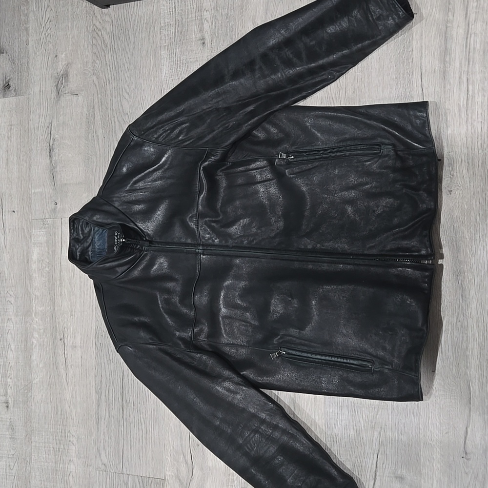 Marc New York | REAL Leather | Black Leather Jacket | Vintage | Size Medium
